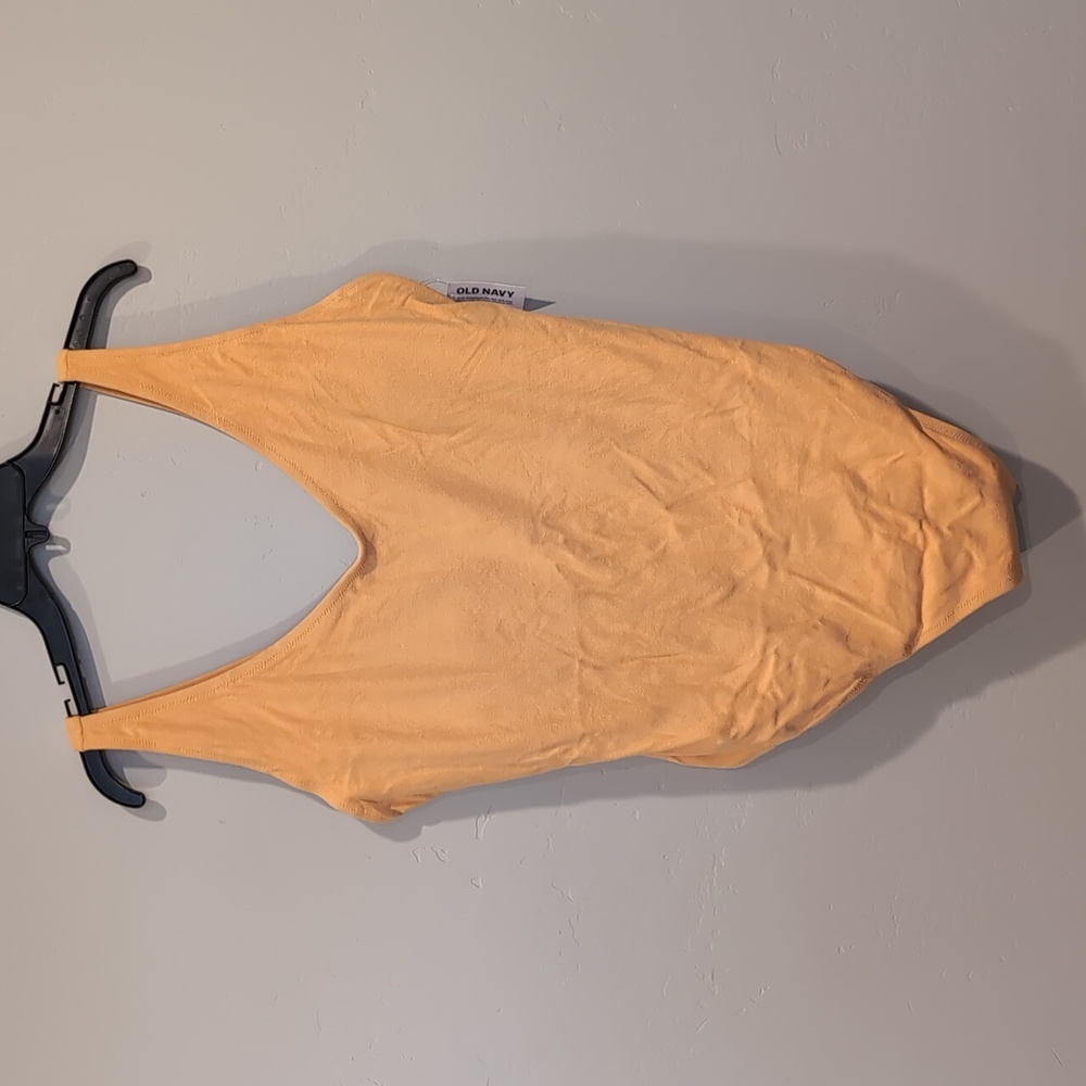 Old Navy Mango Sorbet V Neck Terry One Piece Swimsuit Size 2X